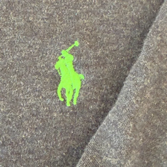 Ralph Lauren Polo Shirt Navy with Green Logo - Picture 4 of 8